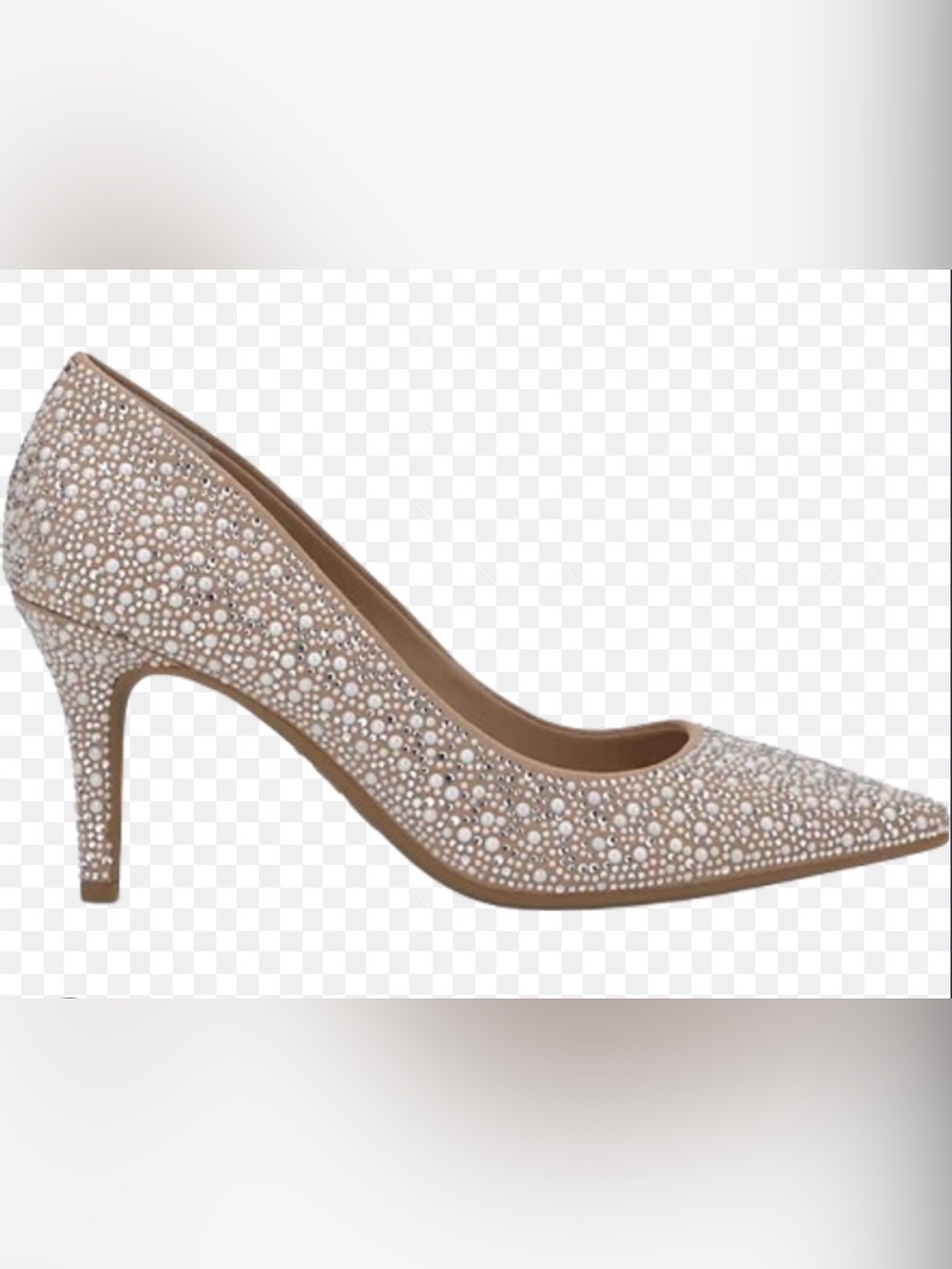 INC International Concepts Zitah Embellished Pointed Toe Pumps Sz 8W